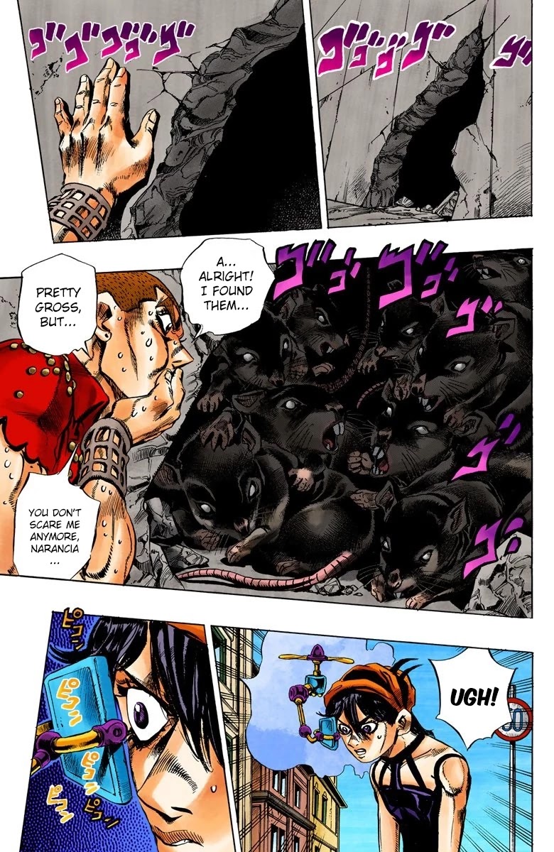 JoJo's Bizarre Adventure Part 5 - Vento Aureo (Official Colored) Chapter 35 page 12 - Chapter 35: Narancia's Aerosmith Part 5