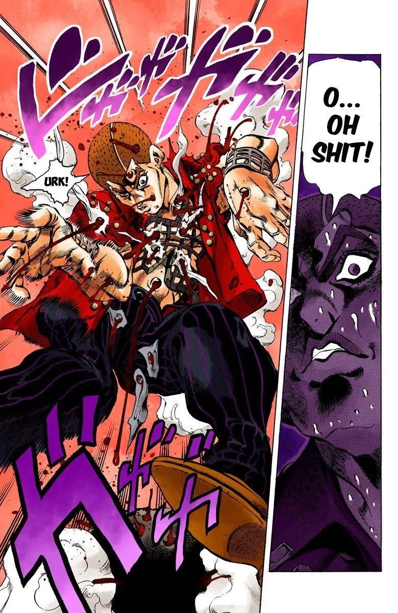 JoJo's Bizarre Adventure Part 5 - Vento Aureo (Official Colored) Chapter 35 page 18 - Chapter 35: Narancia's Aerosmith Part 5