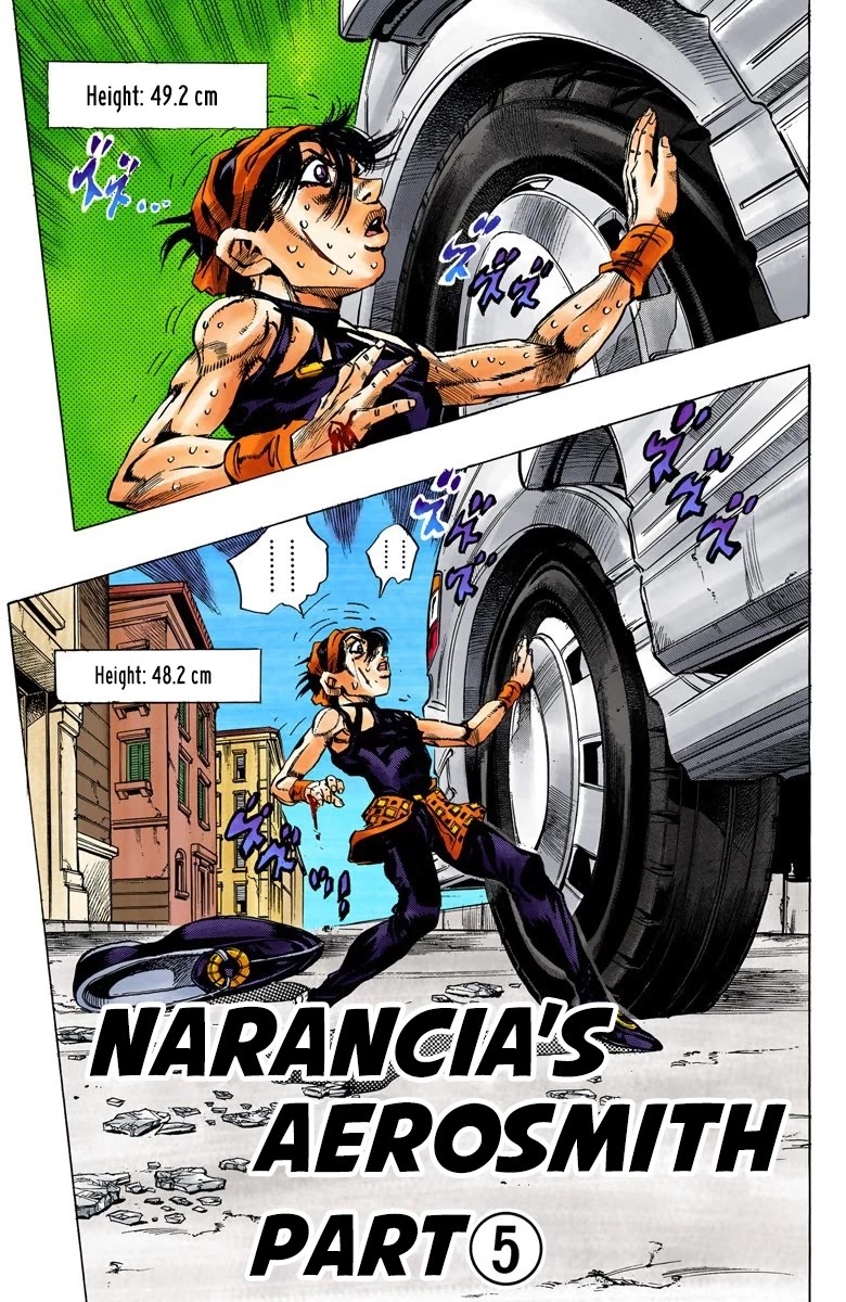 JoJo's Bizarre Adventure Part 5 - Vento Aureo (Official Colored) Chapter 35 page 2 - Chapter 35: Narancia's Aerosmith Part 5