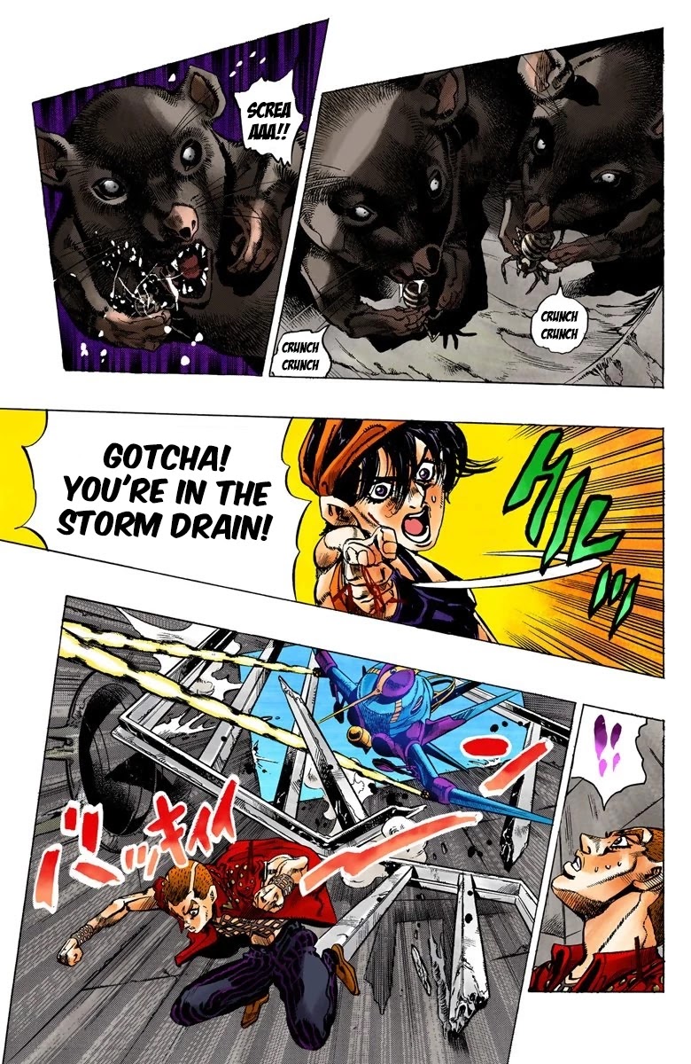 JoJo's Bizarre Adventure Part 5 - Vento Aureo (Official Colored) Chapter 35 page 4 - Chapter 35: Narancia's Aerosmith Part 5