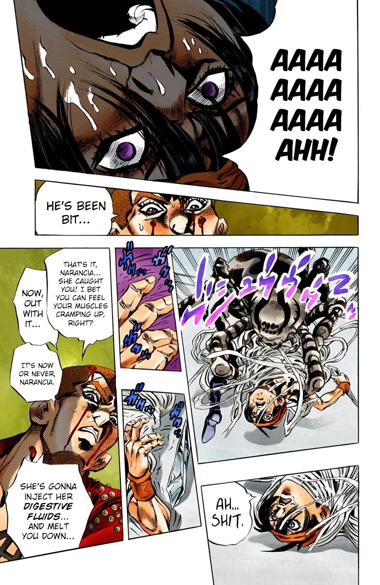 JoJo's Bizarre Adventure Part 5 - Vento Aureo (Official Colored) Chapter 37 page 13 - Chapter 37: Narancia's Aerosmith Part 7