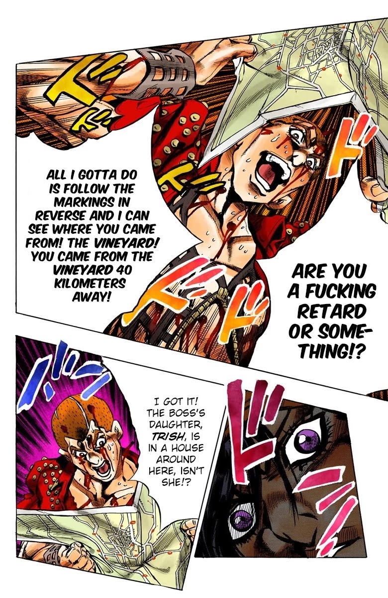 JoJo's Bizarre Adventure Part 5 - Vento Aureo (Official Colored) Chapter 37 page 16 - Chapter 37: Narancia's Aerosmith Part 7