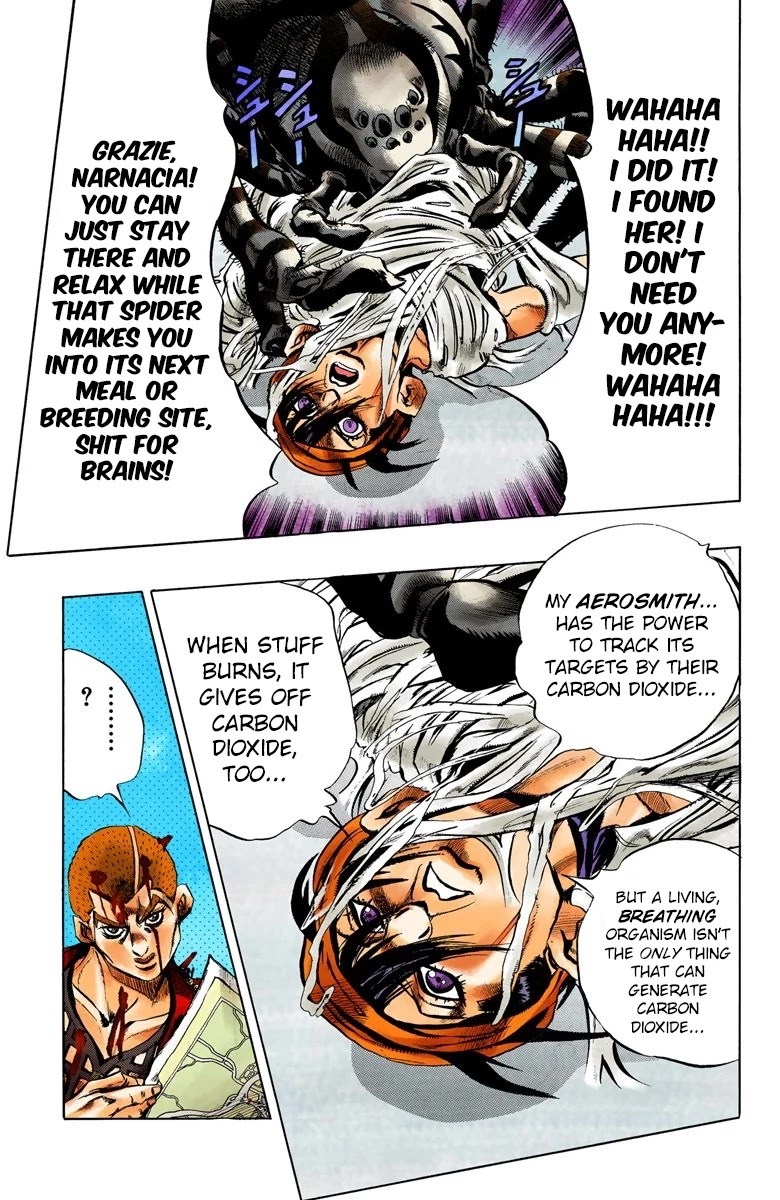 JoJo's Bizarre Adventure Part 5 - Vento Aureo (Official Colored) Chapter 37 page 17 - Chapter 37: Narancia's Aerosmith Part 7
