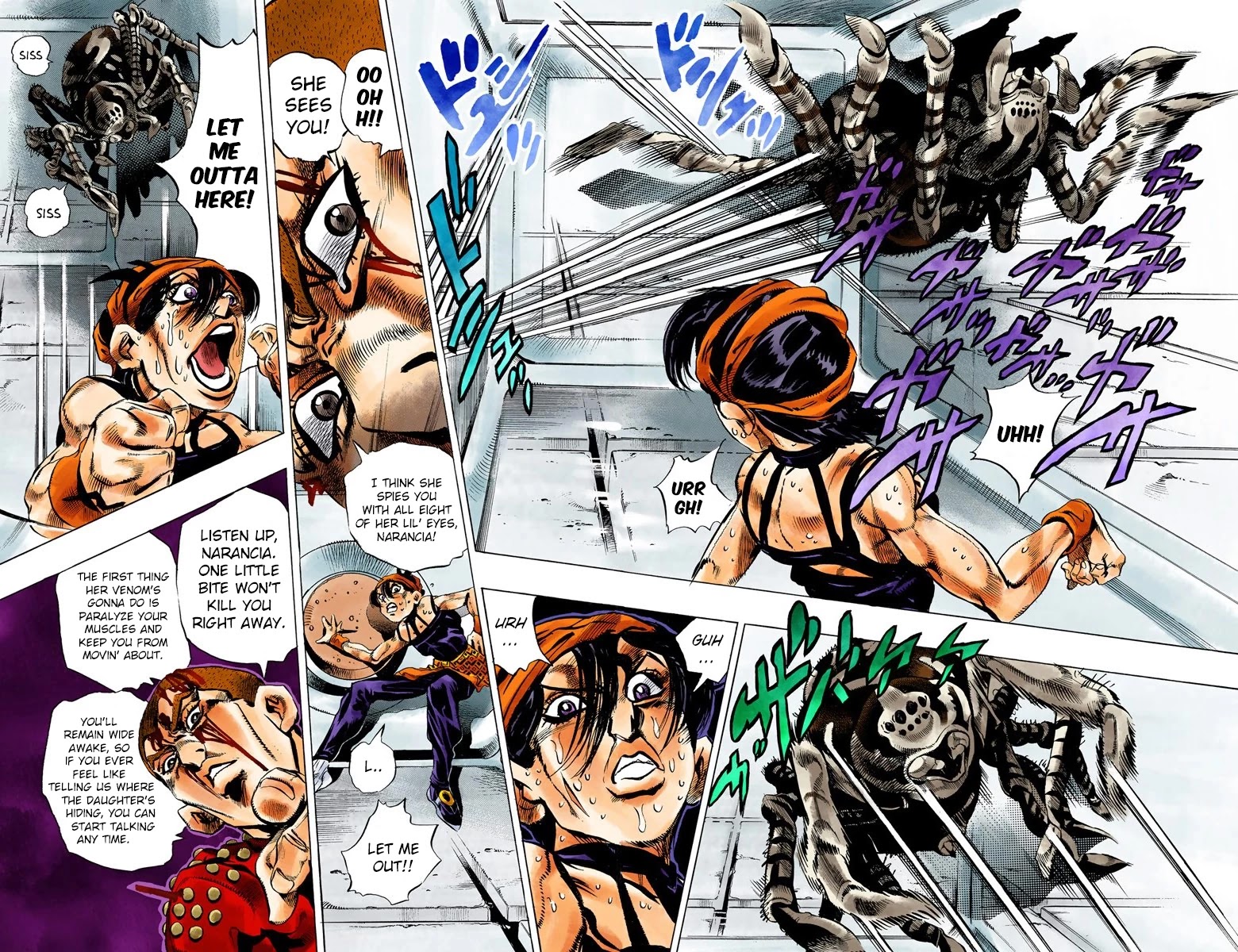 JoJo's Bizarre Adventure Part 5 - Vento Aureo (Official Colored) Chapter 37 page 7 - Chapter 37: Narancia's Aerosmith Part 7