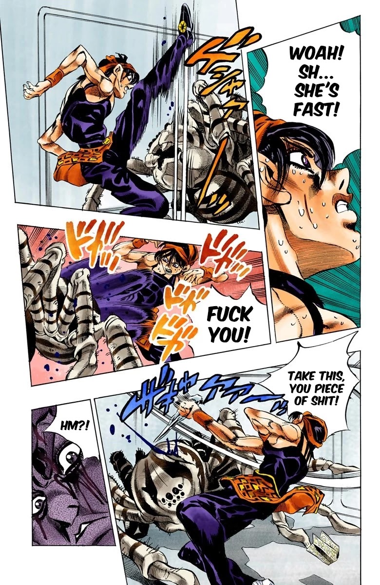 JoJo's Bizarre Adventure Part 5 - Vento Aureo (Official Colored) Chapter 37 page 9 - Chapter 37: Narancia's Aerosmith Part 7