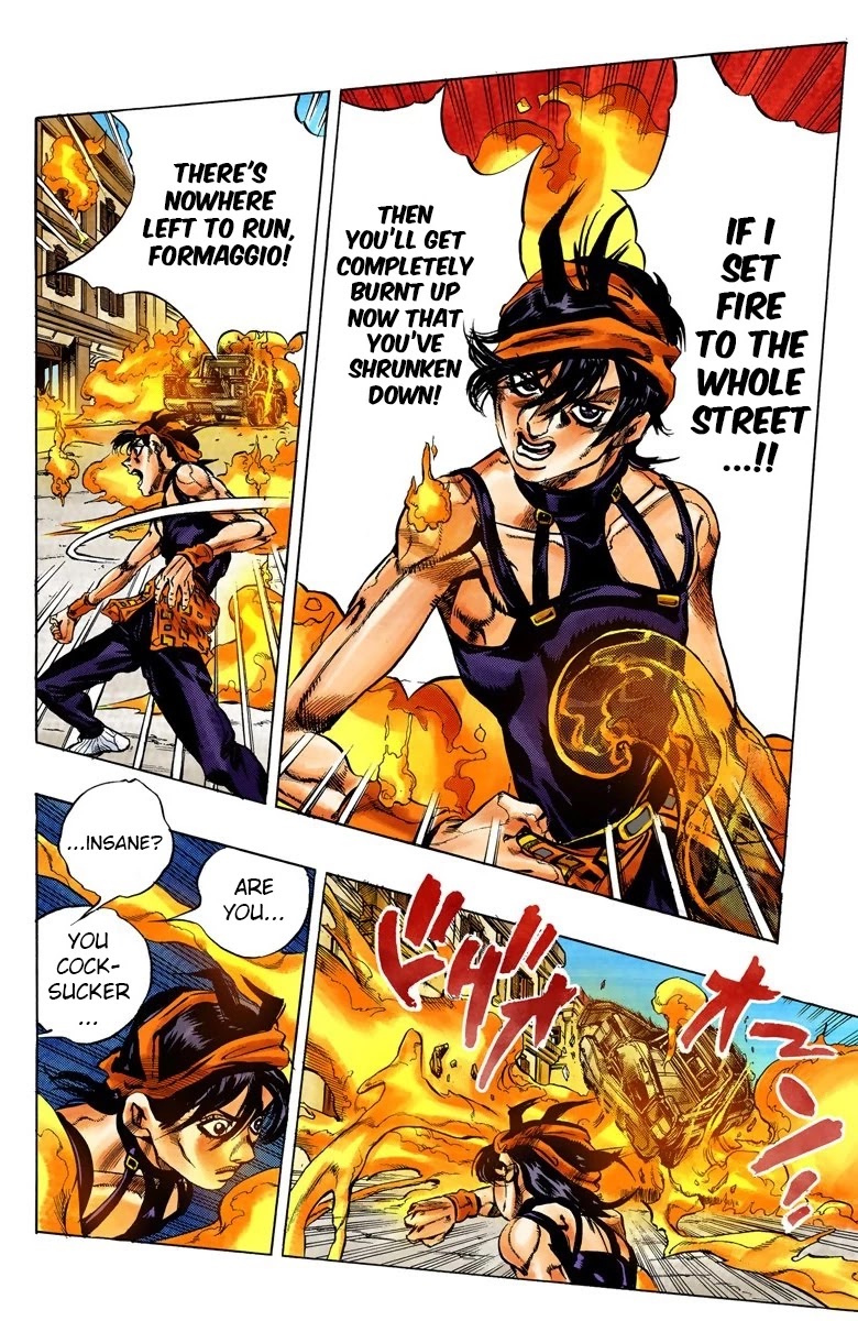 JoJo's Bizarre Adventure Part 5 - Vento Aureo (Official Colored) Chapter 38 page 13 - Chapter 38: Narancia's Aerosmith Part 8