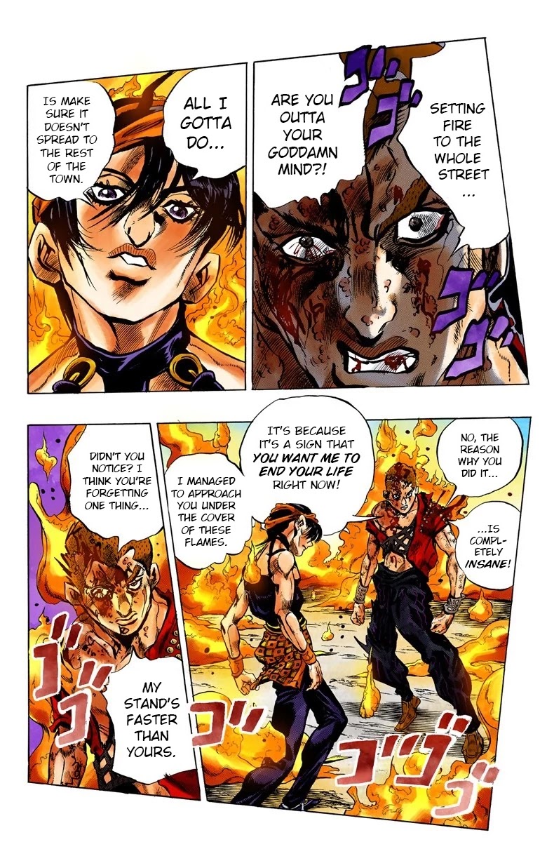 JoJo's Bizarre Adventure Part 5 - Vento Aureo (Official Colored) Chapter 38 page 15 - Chapter 38: Narancia's Aerosmith Part 8