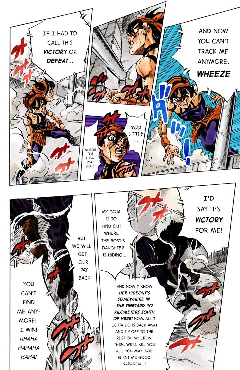JoJo's Bizarre Adventure Part 5 - Vento Aureo (Official Colored) Chapter 38 page 9 - Chapter 38: Narancia's Aerosmith Part 8