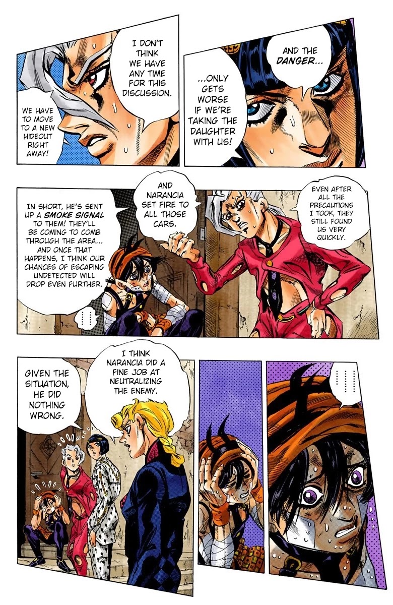 JoJo's Bizarre Adventure Part 5 - Vento Aureo (Official Colored) Chapter 39 page 4 - Chapter 39: Second Order from the Boss: Retrieve the Key!