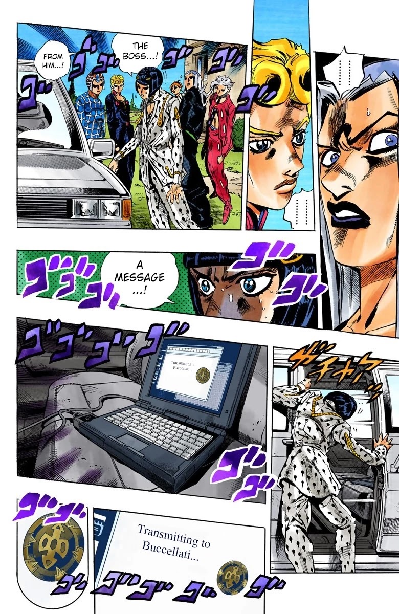 JoJo's Bizarre Adventure Part 5 - Vento Aureo (Official Colored) Chapter 39 page 6 - Chapter 39: Second Order from the Boss: Retrieve the Key!
