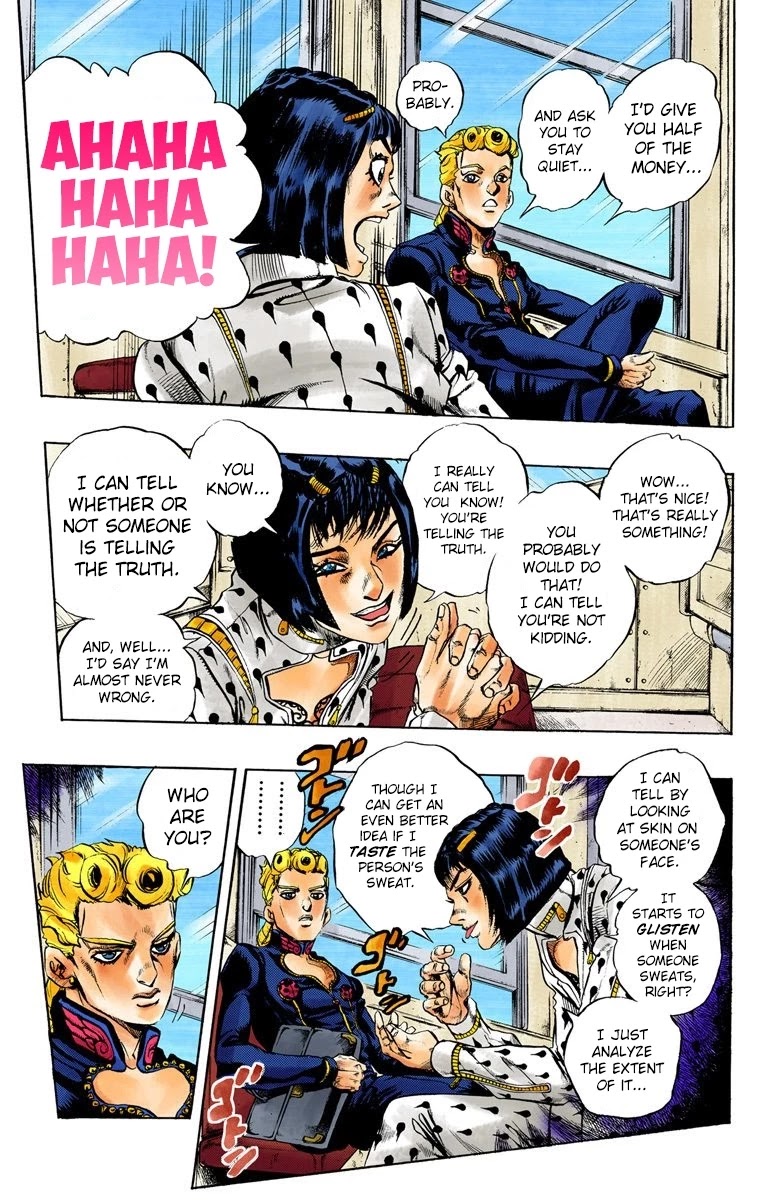 JoJo's Bizarre Adventure Part 5 - Vento Aureo (Official Colored) Chapter 4 page 12 - Chapter 4: Buccellati's Coming! Part 1