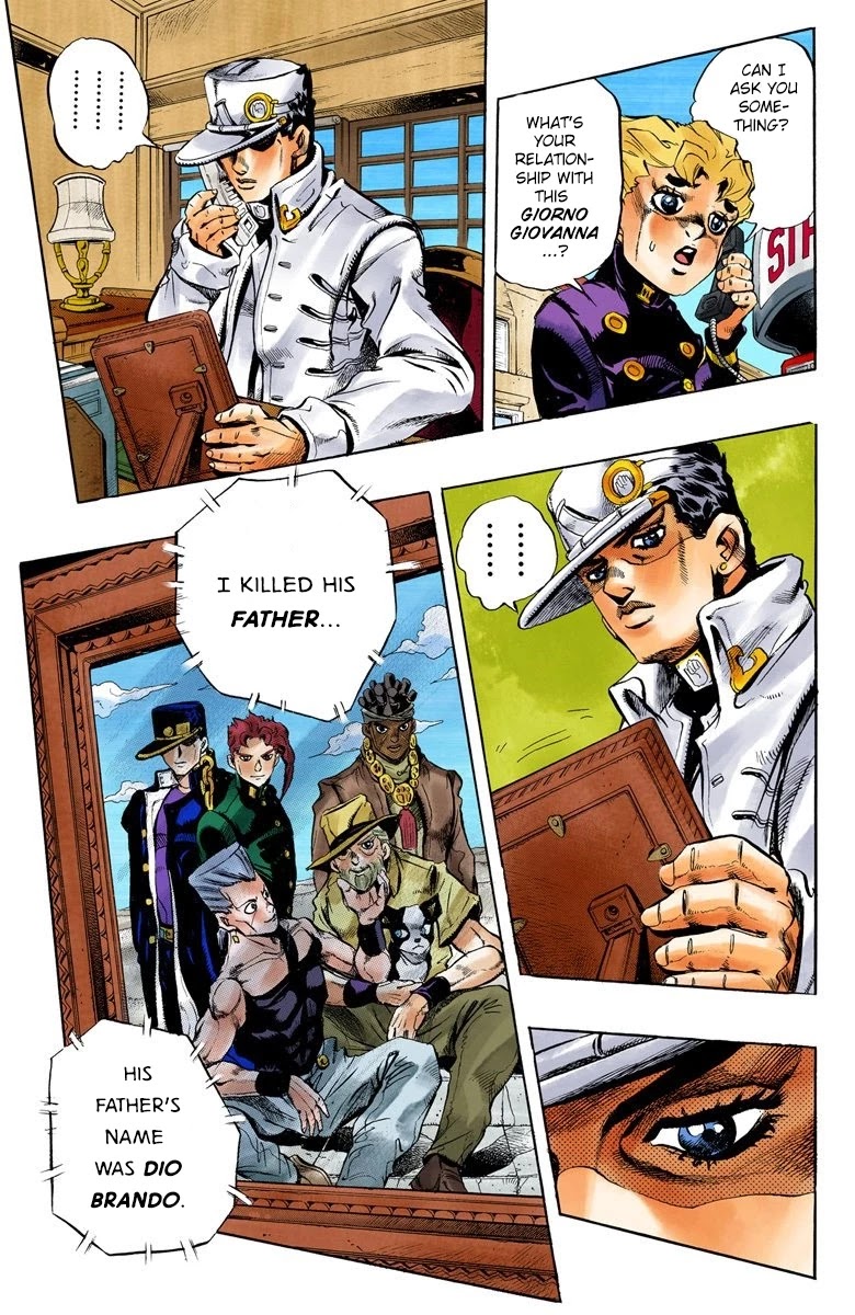 JoJo's Bizarre Adventure Part 5 - Vento Aureo (Official Colored) Chapter 4 page 6 - Chapter 4: Buccellati's Coming! Part 1