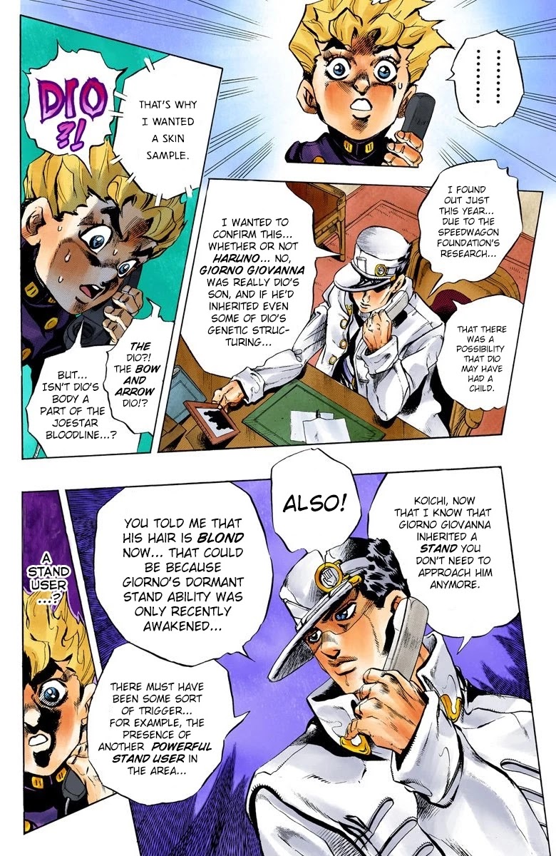 JoJo's Bizarre Adventure Part 5 - Vento Aureo (Official Colored) Chapter 4 page 7 - Chapter 4: Buccellati's Coming! Part 1