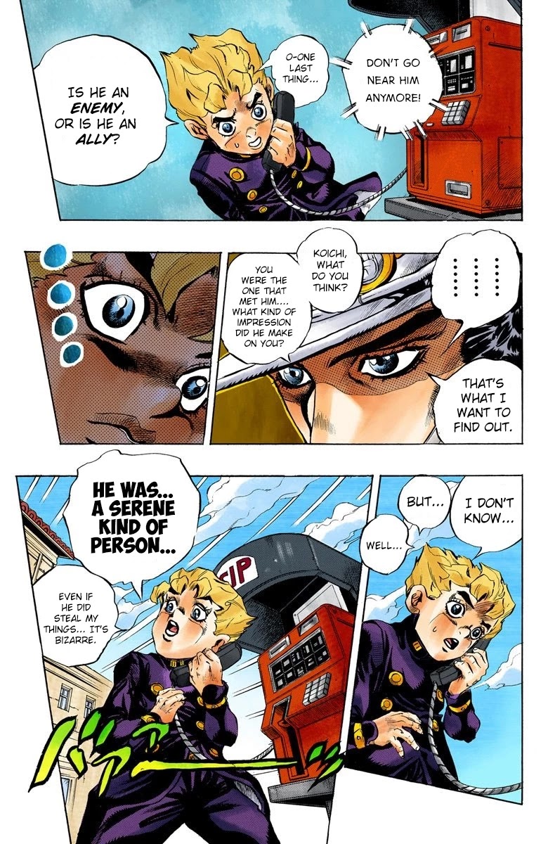 JoJo's Bizarre Adventure Part 5 - Vento Aureo (Official Colored) Chapter 4 page 8 - Chapter 4: Buccellati's Coming! Part 1