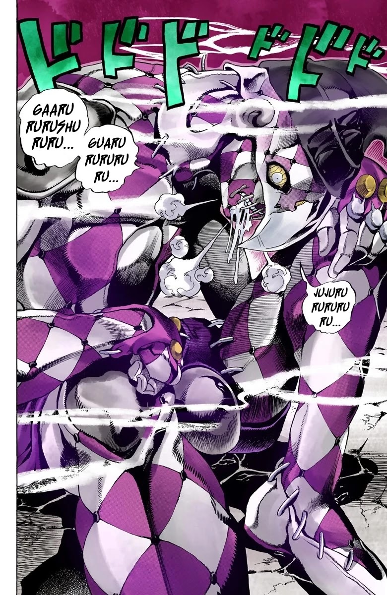 JoJo's Bizarre Adventure Part 5 - Vento Aureo (Official Colored) Chapter 41 page 5 - Chapter 41: Man in the Mirror and Purple Haze Part 2