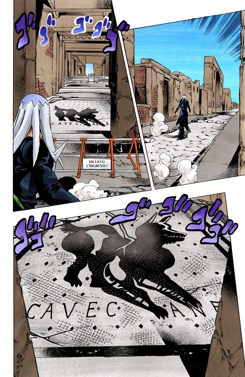 JoJo's Bizarre Adventure Part 5 - Vento Aureo (Official Colored) Chapter 42 page 16 - Chapter 42: Man in the Mirror and Purple Haze Part 3