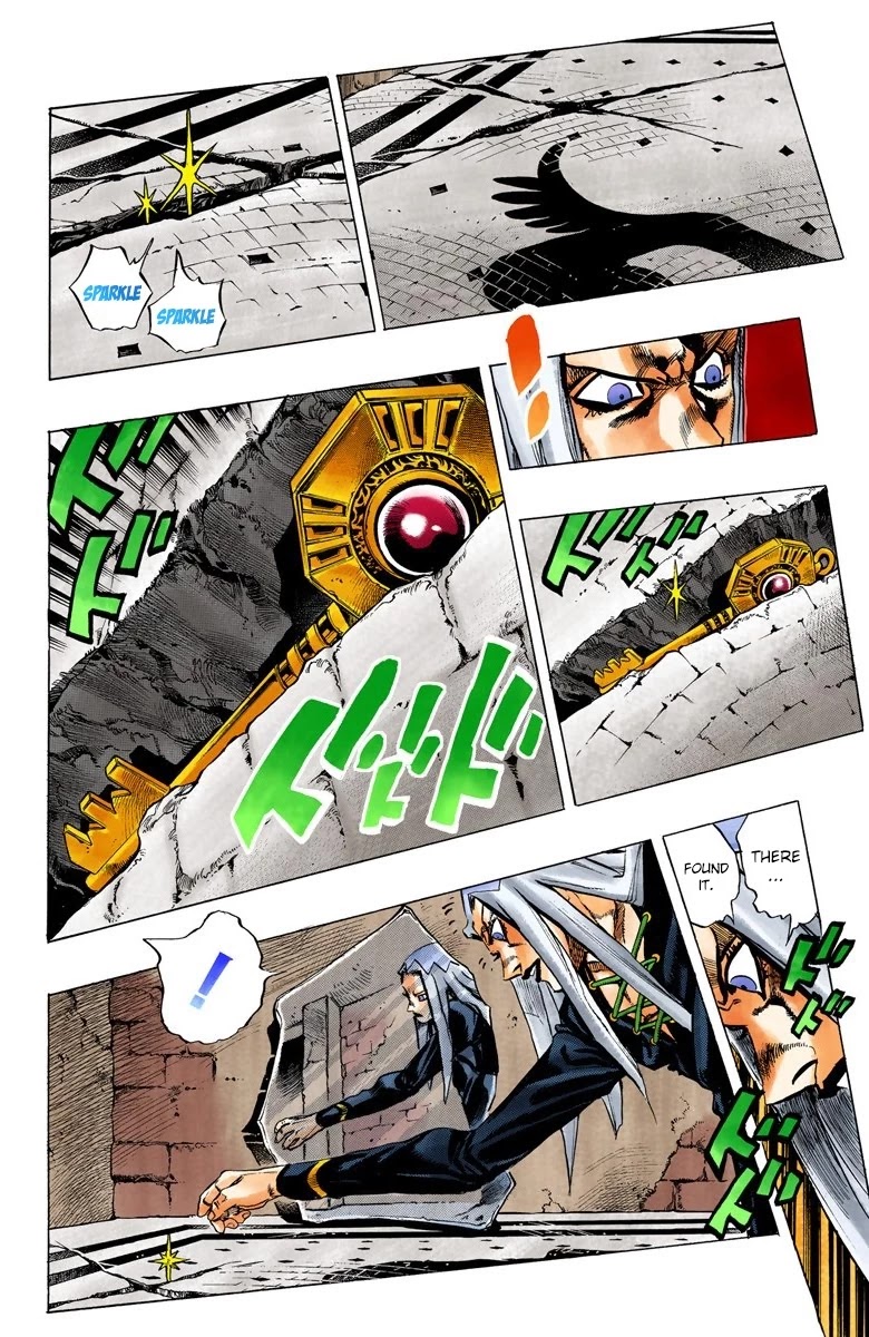 JoJo's Bizarre Adventure Part 5 - Vento Aureo (Official Colored) Chapter 42 page 18 - Chapter 42: Man in the Mirror and Purple Haze Part 3
