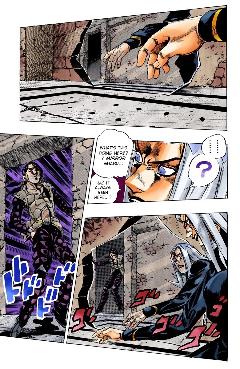JoJo's Bizarre Adventure Part 5 - Vento Aureo (Official Colored) Chapter 42 page 19 - Chapter 42: Man in the Mirror and Purple Haze Part 3