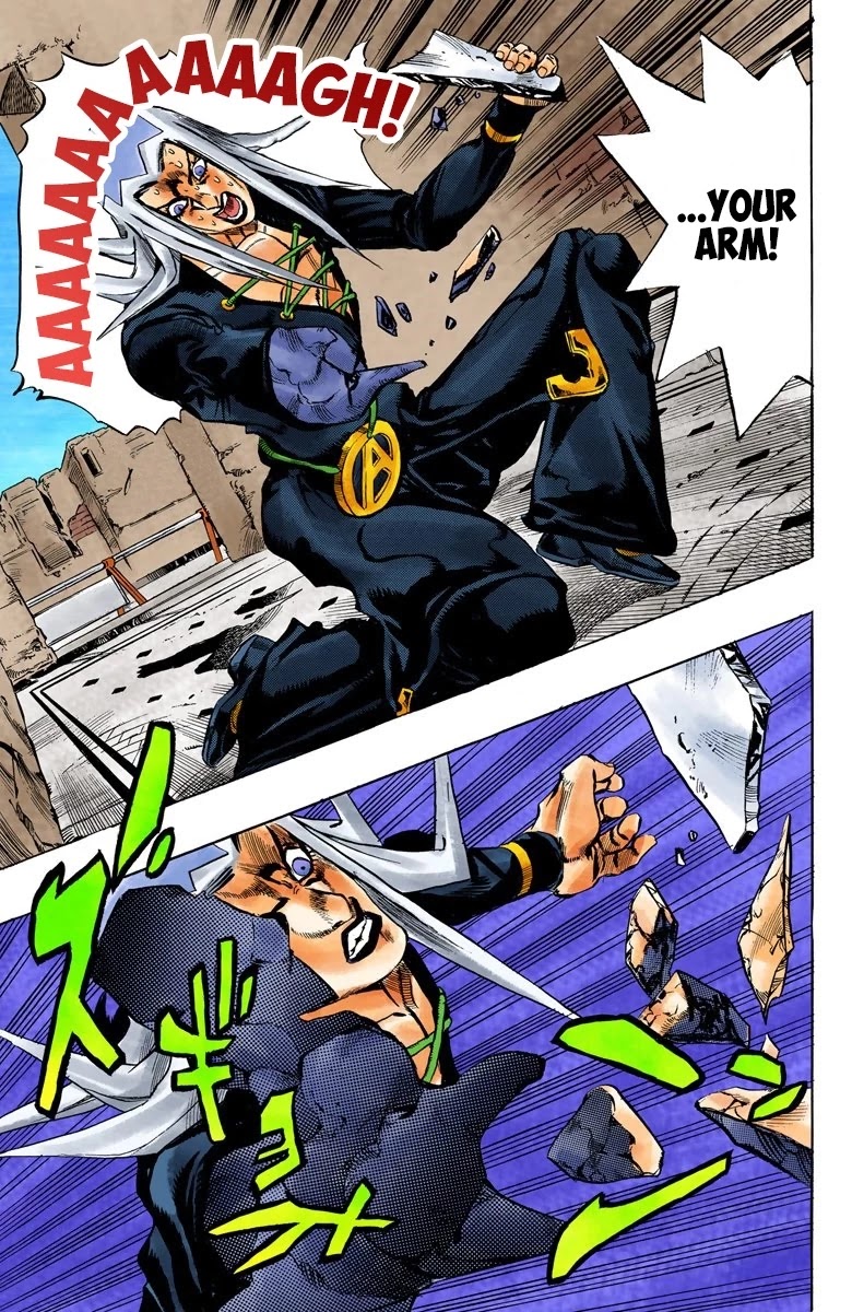 JoJo's Bizarre Adventure Part 5 - Vento Aureo (Official Colored) Chapter 43 page 19 - Chapter 43: Man in the Mirror and Purple Haze Part 4