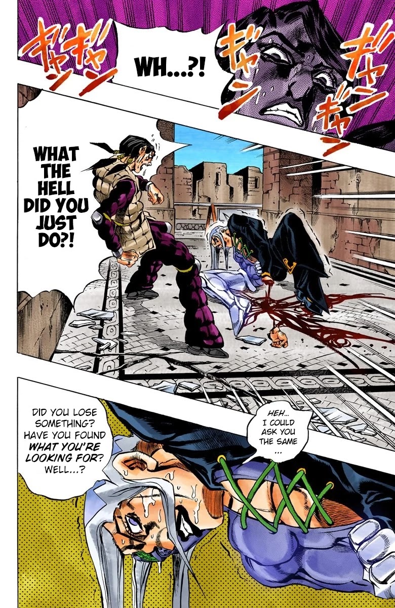 JoJo's Bizarre Adventure Part 5 - Vento Aureo (Official Colored) Chapter 44 page 9 - Chapter 44: Man in the Mirror and Purple Haze Part 5