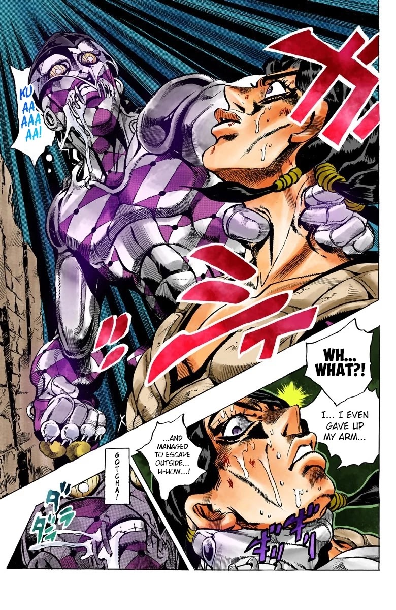 JoJo's Bizarre Adventure Part 5 - Vento Aureo (Official Colored) Chapter 45 page 20 - Chapter 45: Man in the Mirror and Purple Haze Part 6