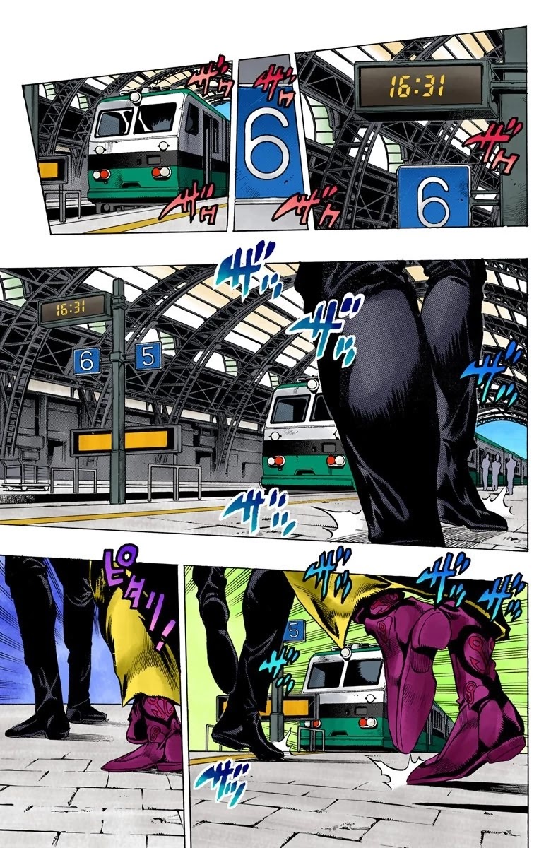 JoJo's Bizarre Adventure Part 5 - Vento Aureo (Official Colored) Chapter 47 page 10 - Chapter 47: The Firenze-Bound Super Express Part 1