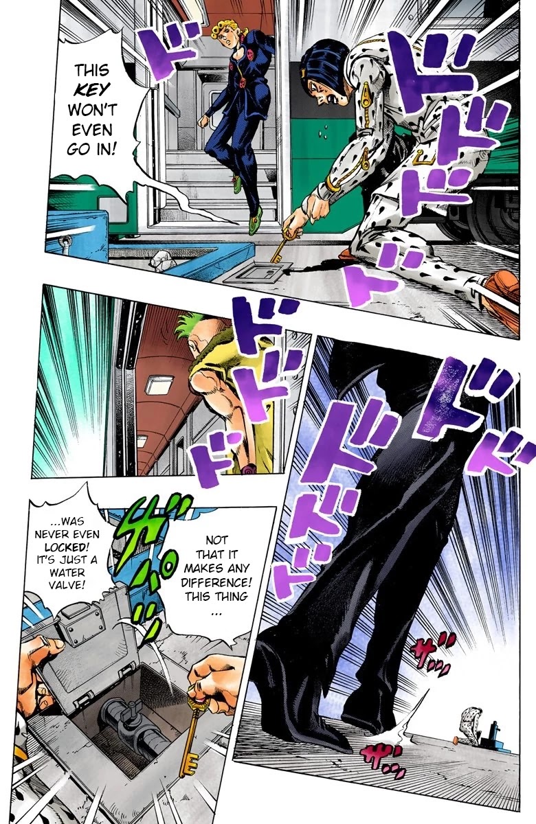 JoJo's Bizarre Adventure Part 5 - Vento Aureo (Official Colored) Chapter 47 page 16 - Chapter 47: The Firenze-Bound Super Express Part 1