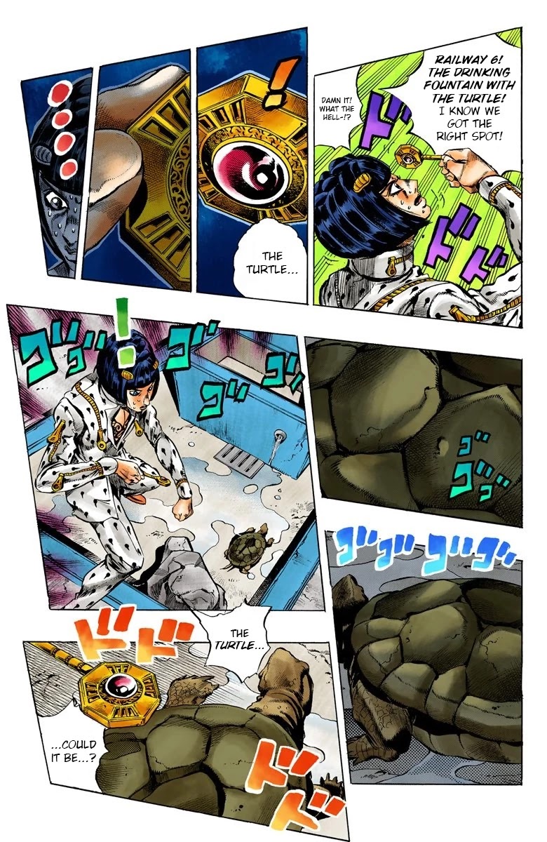 JoJo's Bizarre Adventure Part 5 - Vento Aureo (Official Colored) Chapter 47 page 18 - Chapter 47: The Firenze-Bound Super Express Part 1