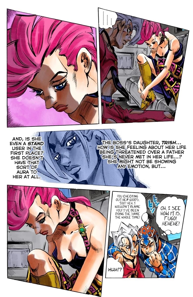 JoJo's Bizarre Adventure Part 5 - Vento Aureo (Official Colored) Chapter 47 page 7 - Chapter 47: The Firenze-Bound Super Express Part 1