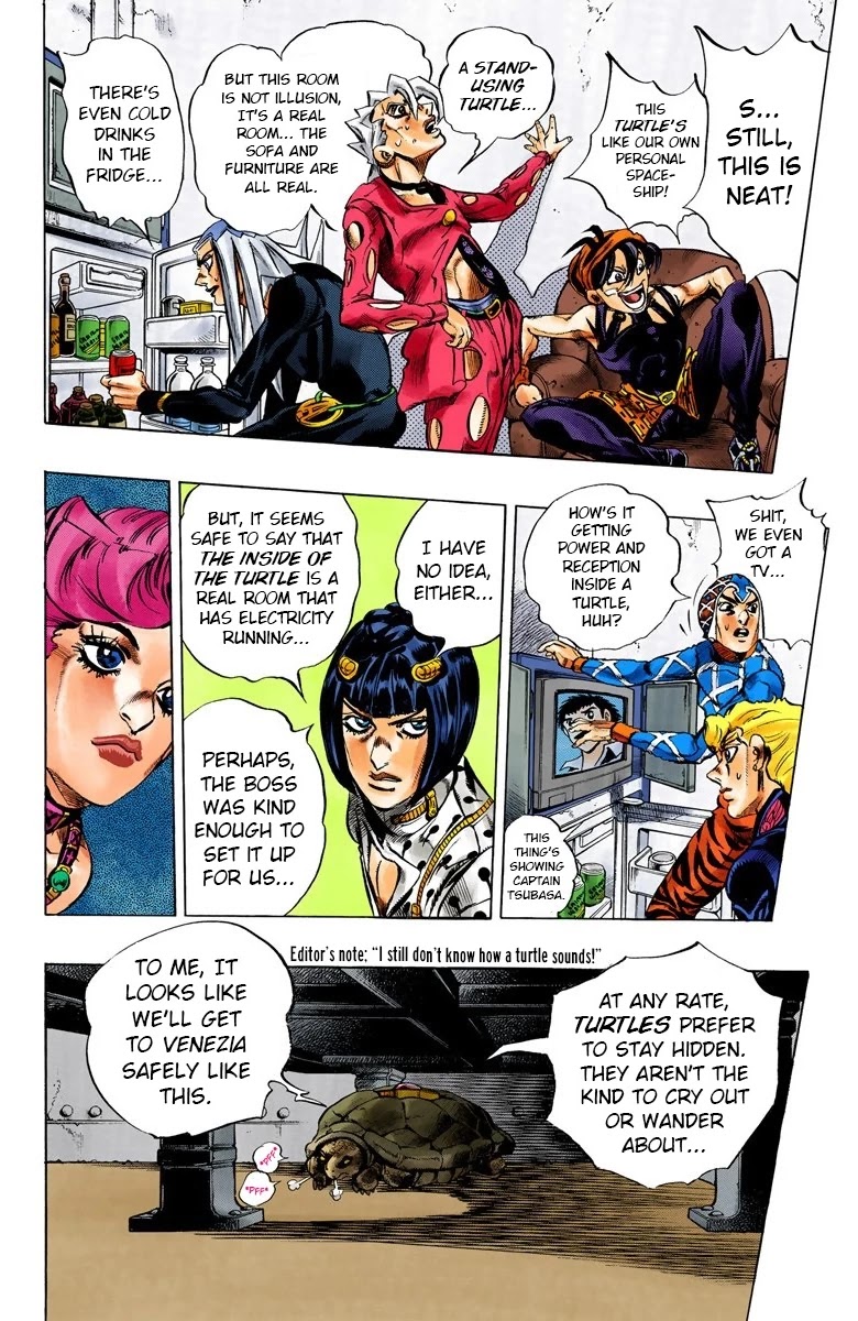 JoJo's Bizarre Adventure Part 5 - Vento Aureo (Official Colored) Chapter 48 page 10 - Chapter 48: The Firenze-Bound Super Express Part 2