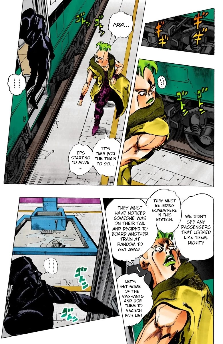JoJo's Bizarre Adventure Part 5 - Vento Aureo (Official Colored) Chapter 48 page 11 - Chapter 48: The Firenze-Bound Super Express Part 2