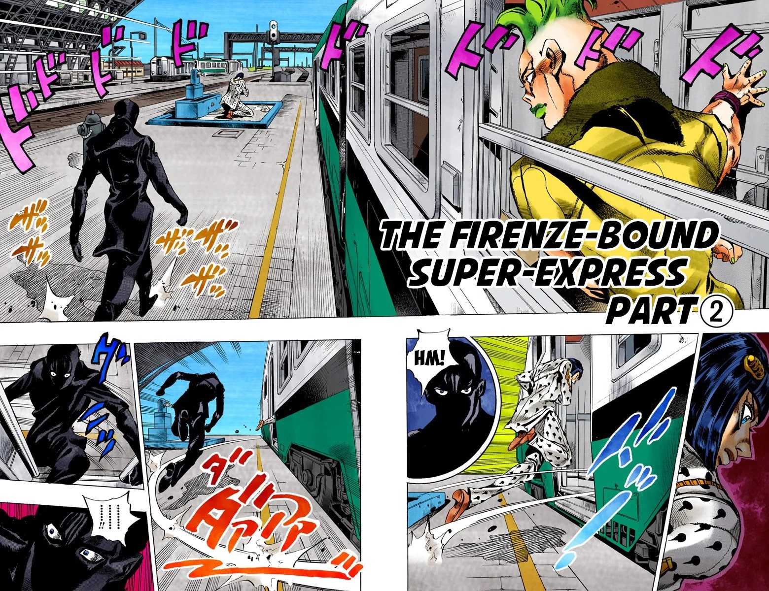 JoJo's Bizarre Adventure Part 5 - Vento Aureo (Official Colored) Chapter 48 page 3 - Chapter 48: The Firenze-Bound Super Express Part 2