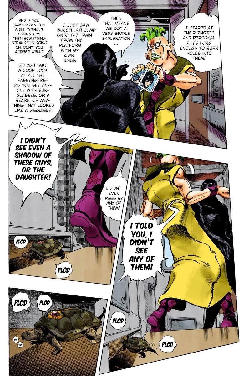 JoJo's Bizarre Adventure Part 5 - Vento Aureo (Official Colored) Chapter 48 page 6 - Chapter 48: The Firenze-Bound Super Express Part 2