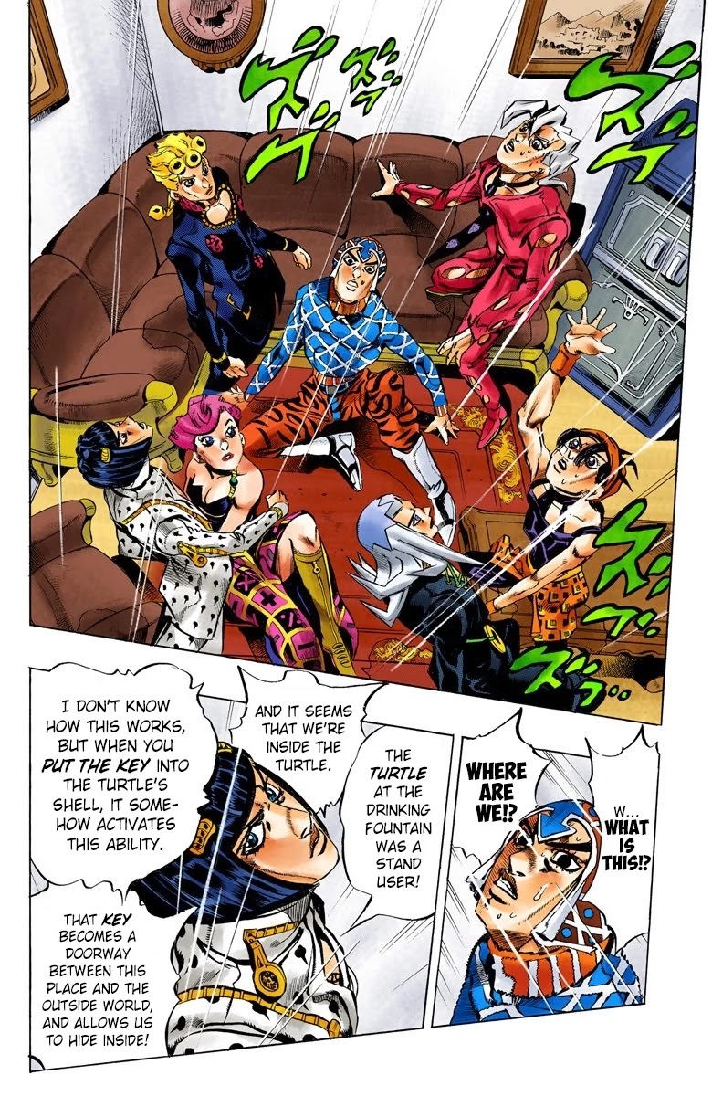 JoJo's Bizarre Adventure Part 5 - Vento Aureo (Official Colored) Chapter 48 page 8 - Chapter 48: The Firenze-Bound Super Express Part 2