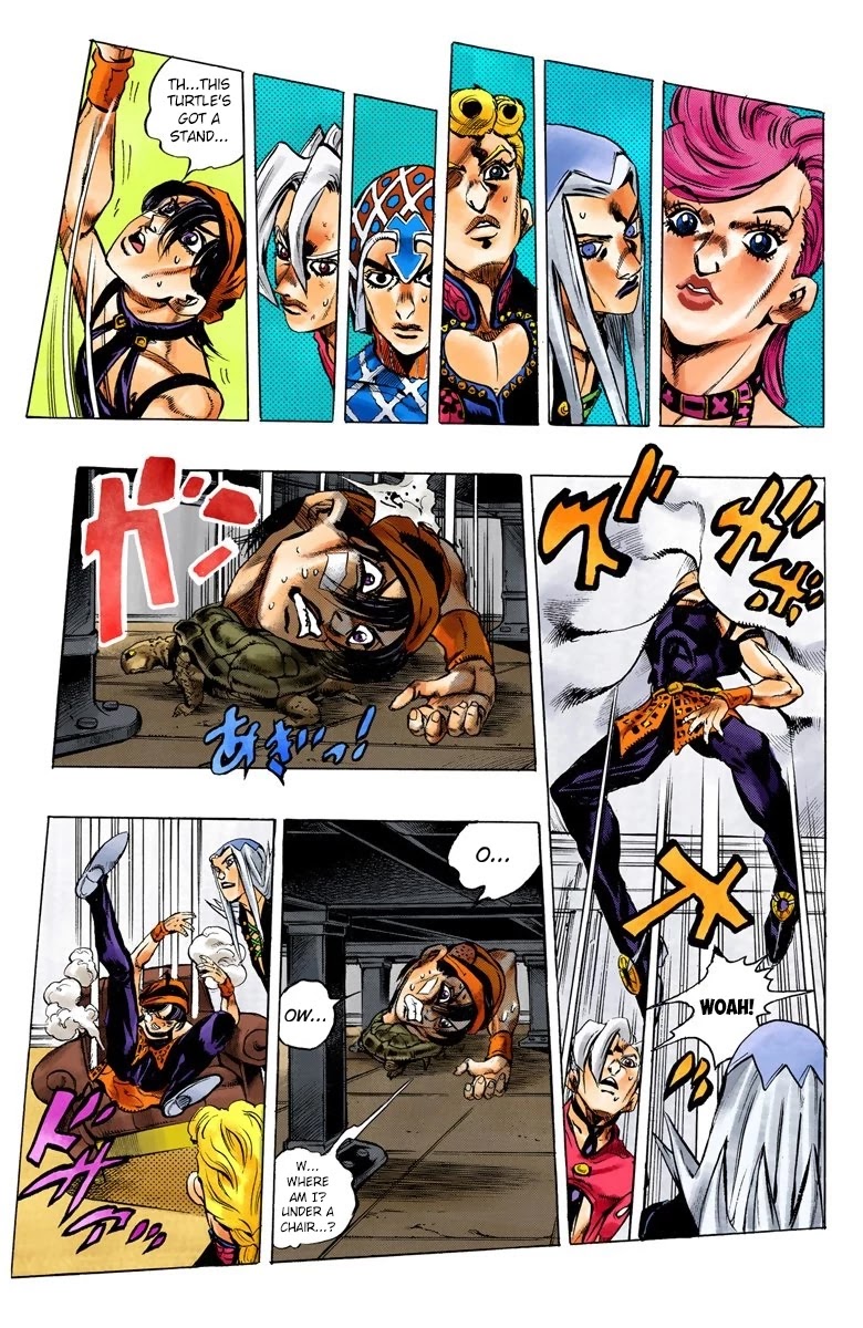 JoJo's Bizarre Adventure Part 5 - Vento Aureo (Official Colored) Chapter 48 page 9 - Chapter 48: The Firenze-Bound Super Express Part 2