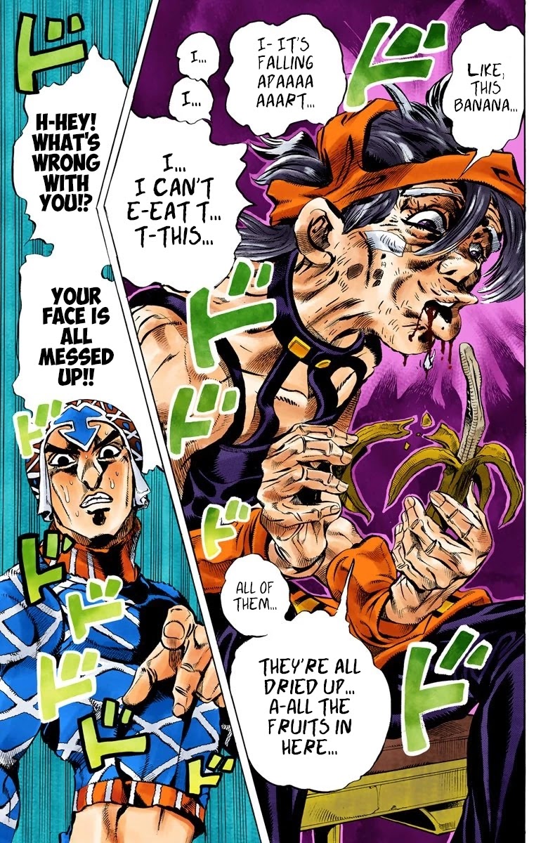 JoJo's Bizarre Adventure Part 5 - Vento Aureo (Official Colored) Chapter 49 page 15 - Chapter 49: The Grateful Dead Part 1