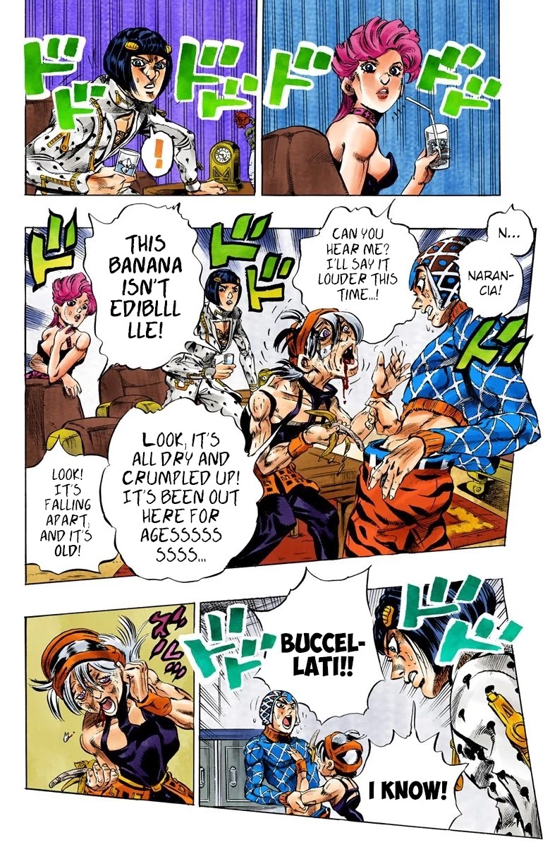 JoJo's Bizarre Adventure Part 5 - Vento Aureo (Official Colored) Chapter 49 page 16 - Chapter 49: The Grateful Dead Part 1