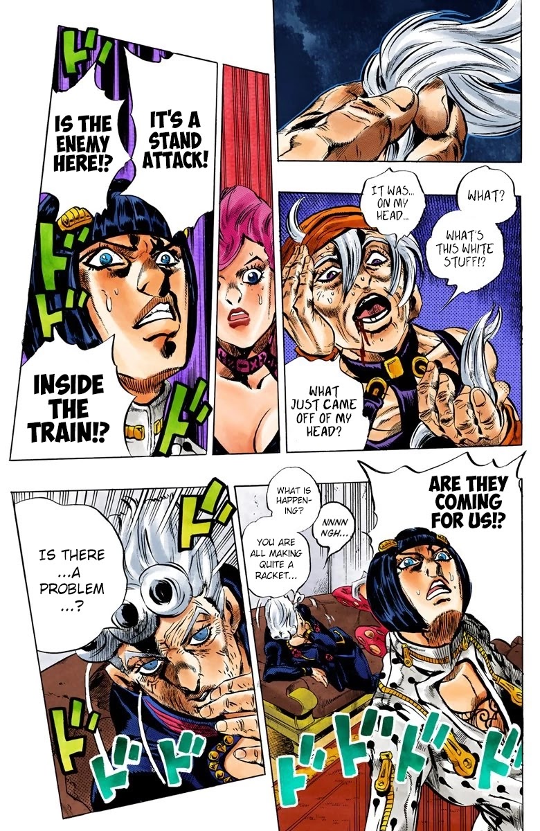 JoJo's Bizarre Adventure Part 5 - Vento Aureo (Official Colored) Chapter 49 page 17 - Chapter 49: The Grateful Dead Part 1