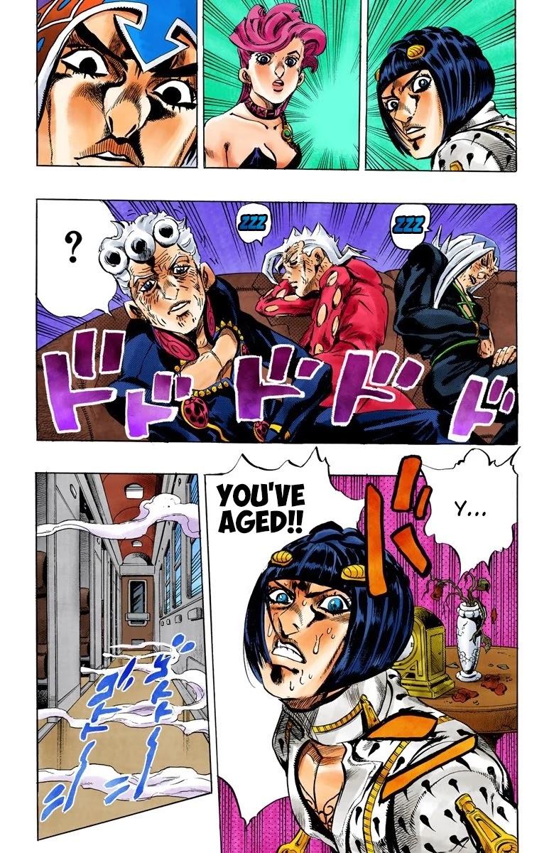 JoJo's Bizarre Adventure Part 5 - Vento Aureo (Official Colored) Chapter 49 page 18 - Chapter 49: The Grateful Dead Part 1