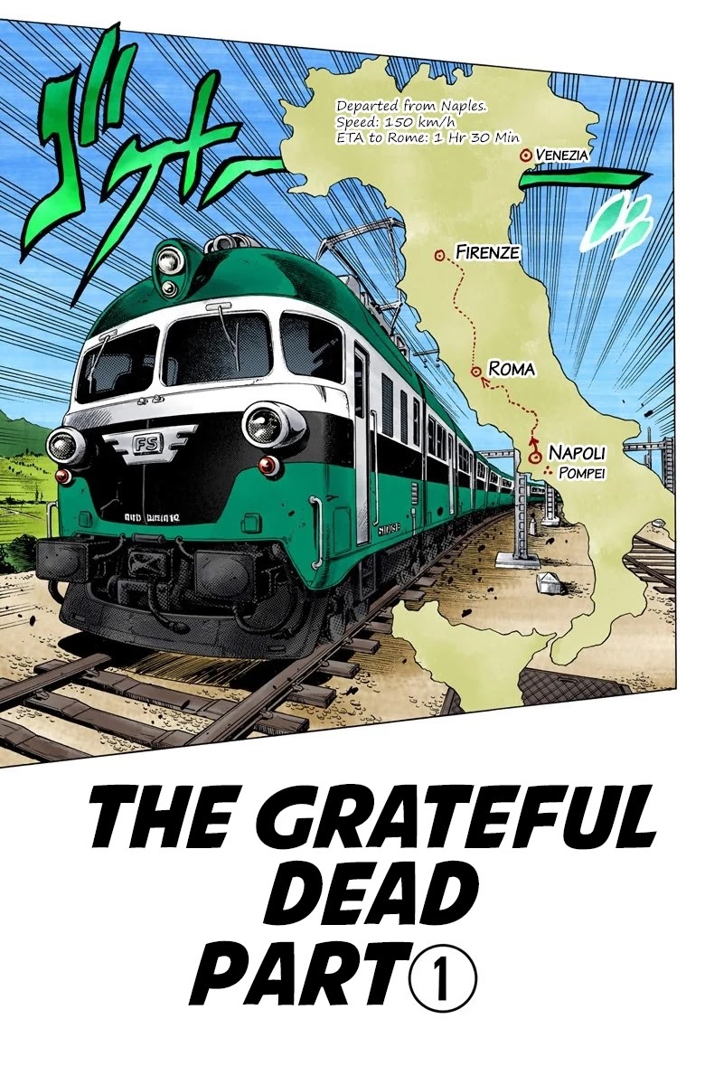 JoJo's Bizarre Adventure Part 5 - Vento Aureo (Official Colored) Chapter 49 page 2 - Chapter 49: The Grateful Dead Part 1