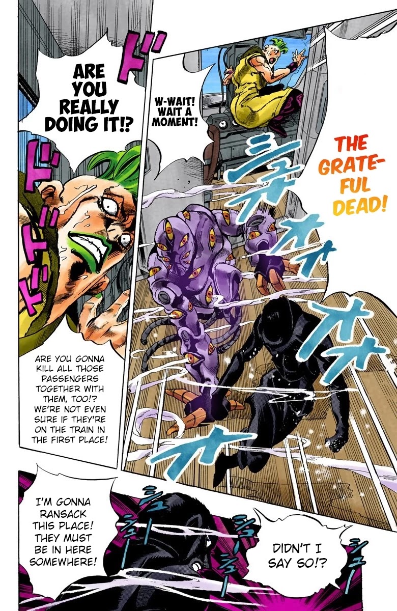 JoJo's Bizarre Adventure Part 5 - Vento Aureo (Official Colored) Chapter 49 page 8 - Chapter 49: The Grateful Dead Part 1