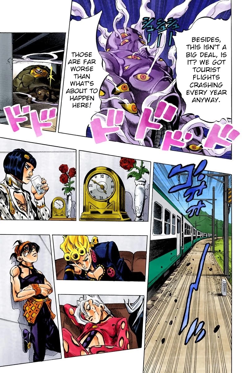 JoJo's Bizarre Adventure Part 5 - Vento Aureo (Official Colored) Chapter 49 page 9 - Chapter 49: The Grateful Dead Part 1
