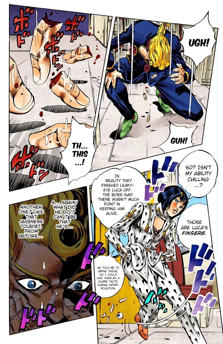 JoJo's Bizarre Adventure Part 5 - Vento Aureo (Official Colored) Chapter 5 page 17 - Chapter 5: Buccellati's Coming! Part 2