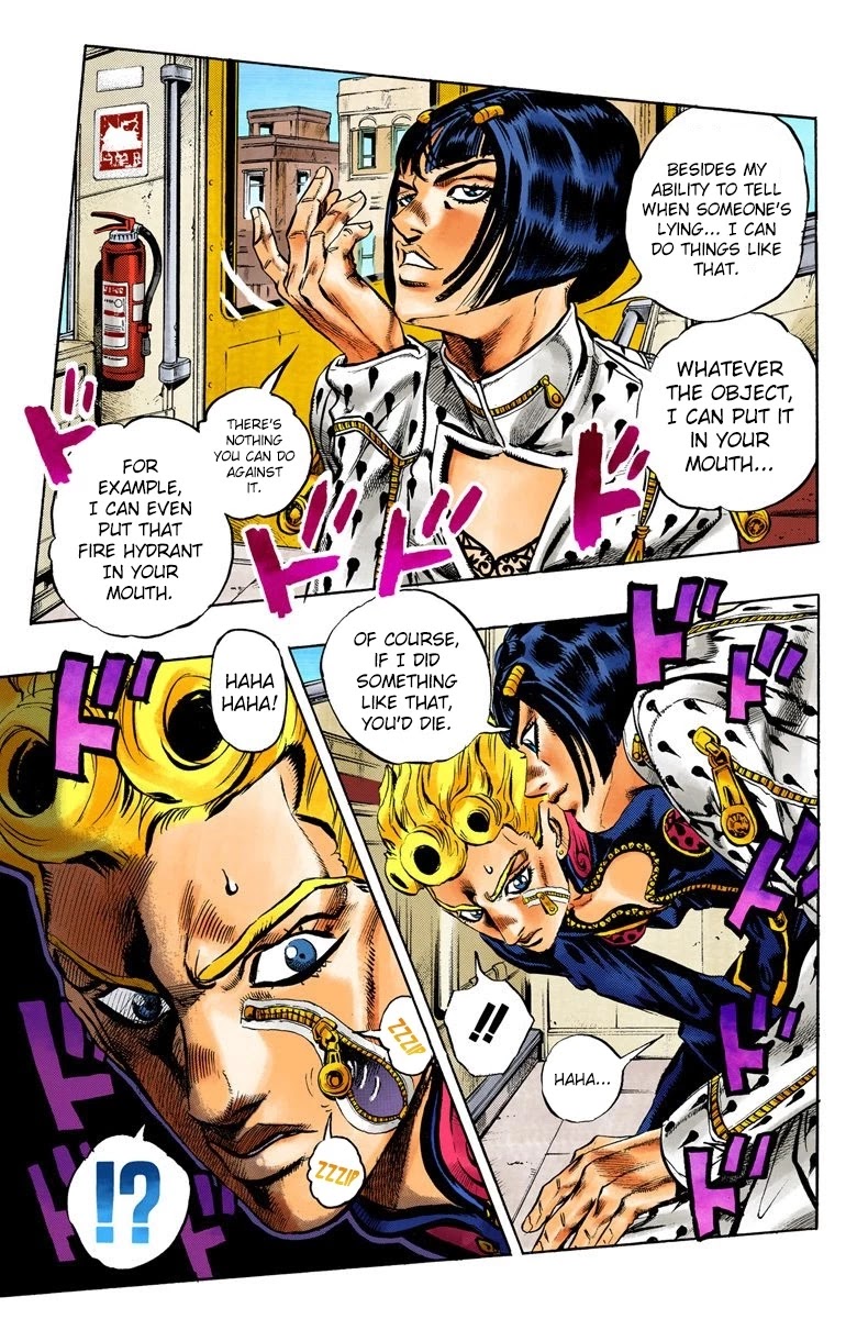 JoJo's Bizarre Adventure Part 5 - Vento Aureo (Official Colored) Chapter 5 page 18 - Chapter 5: Buccellati's Coming! Part 2