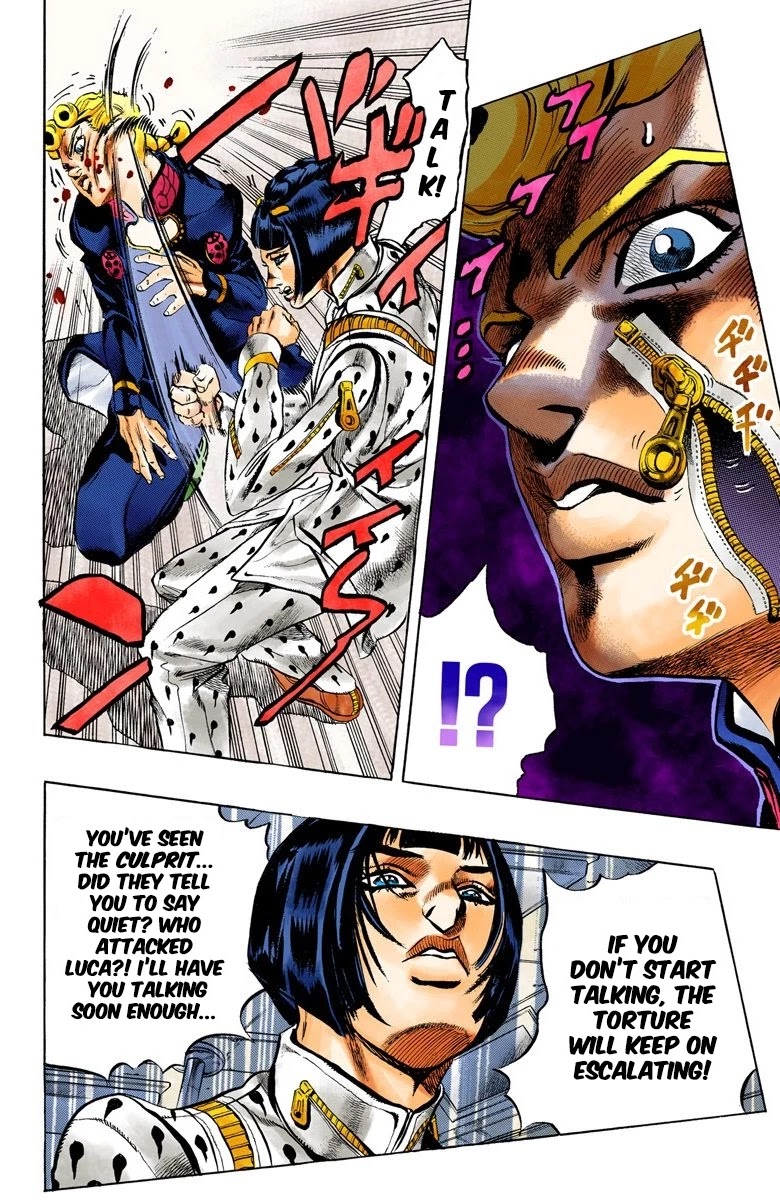 JoJo's Bizarre Adventure Part 5 - Vento Aureo (Official Colored) Chapter 5 page 19 - Chapter 5: Buccellati's Coming! Part 2