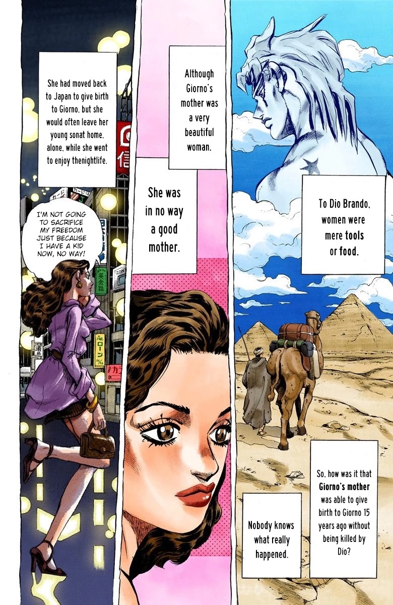 JoJo's Bizarre Adventure Part 5 - Vento Aureo (Official Colored) Chapter 5 page 3 - Chapter 5: Buccellati's Coming! Part 2