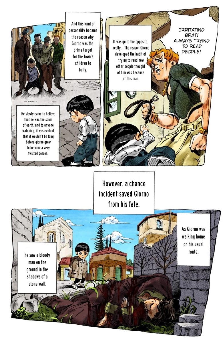 JoJo's Bizarre Adventure Part 5 - Vento Aureo (Official Colored) Chapter 5 page 5 - Chapter 5: Buccellati's Coming! Part 2
