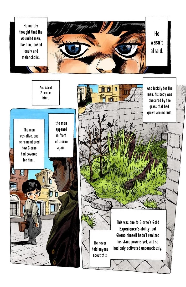 JoJo's Bizarre Adventure Part 5 - Vento Aureo (Official Colored) Chapter 5 page 7 - Chapter 5: Buccellati's Coming! Part 2