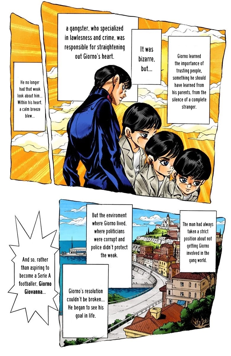 JoJo's Bizarre Adventure Part 5 - Vento Aureo (Official Colored) Chapter 5 page 9 - Chapter 5: Buccellati's Coming! Part 2