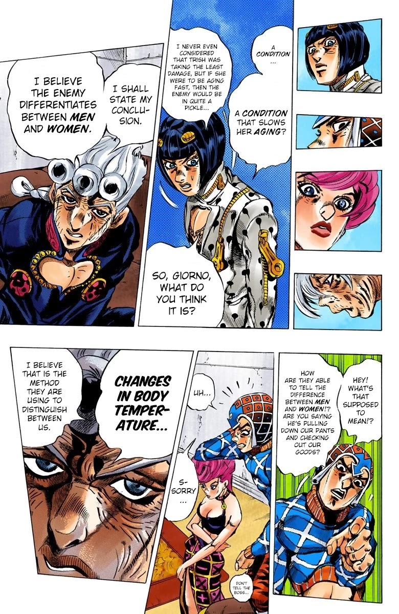 JoJo's Bizarre Adventure Part 5 - Vento Aureo (Official Colored) Chapter 50 page 11 - Chapter 50: The Grateful Dead Part 2